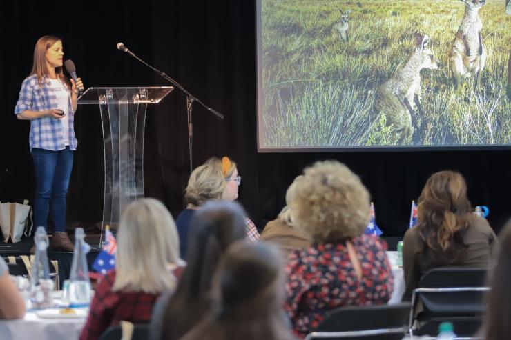 Lady presenting at Future Leaders in Travel Retreat 2019 © Mary Russell Productions Lady presenting at Future Leaders in Travel Retreat 2019 © Mary Russell Productions