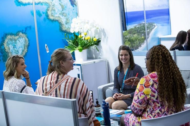 Group of people attending product training at Corroborree West 2019 event © Tourism Australia