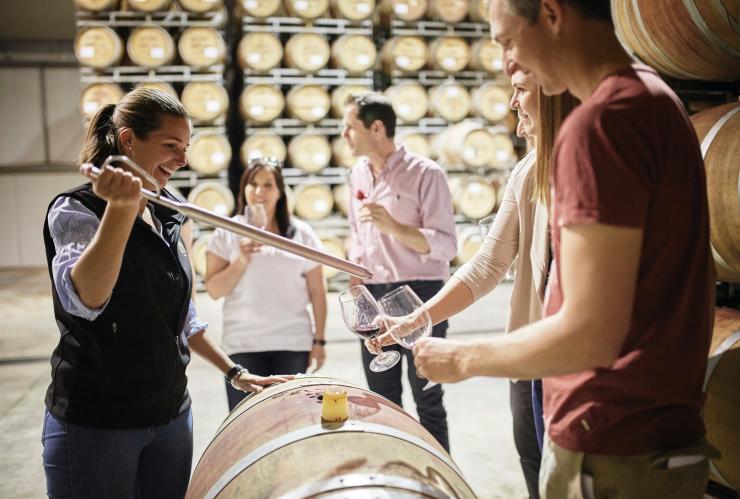 Group touring and tasting at Brown Brothers, Milawa, Victoria © Brown Brothers